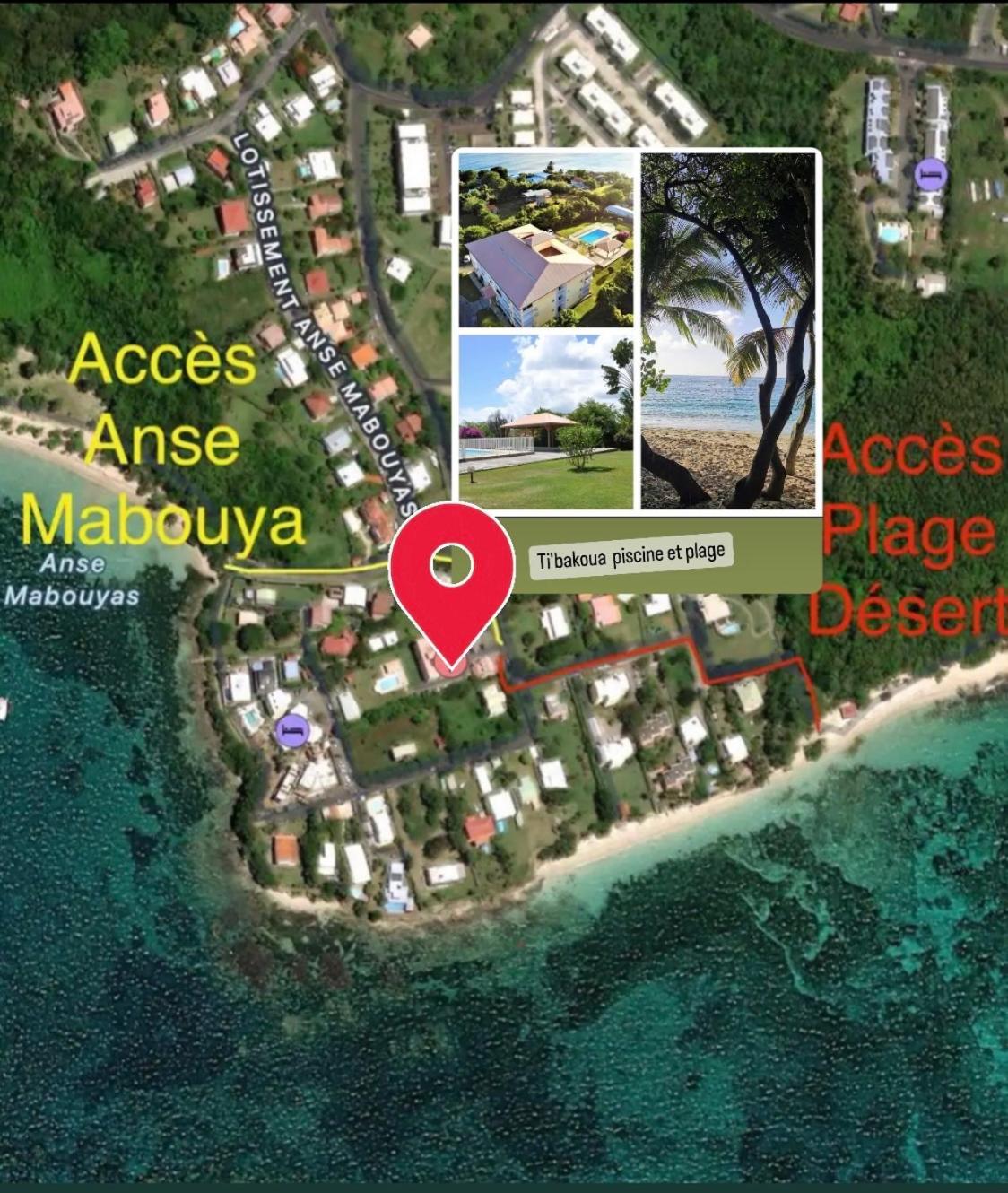Ti'Bakoua A Sainte-Luce Plage Et Piscine Eksteriør bilde